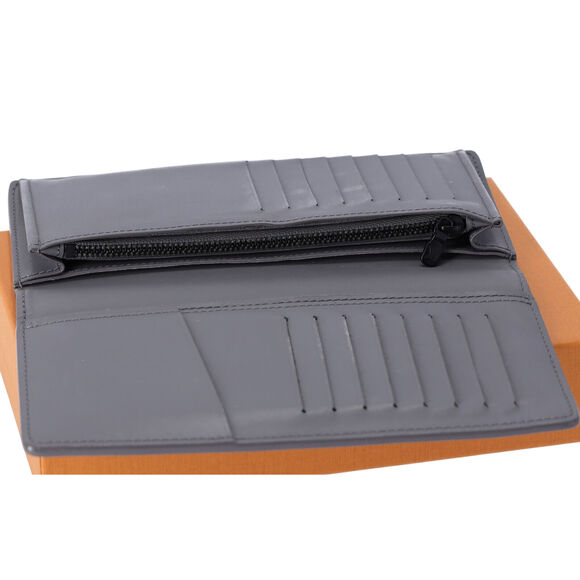 Louis Vuitton Gray Monogram Shadow Portefeuille Brazza M81335 Long Wallet - Picture 5 of 6